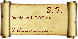 Darázsi Tícia névjegykártya
